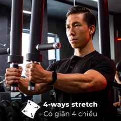 Áo Thể Thao Nam Wolf Active Pro Flex 192, Chất Vải Cotton Cao Cấp Co Giãn 4 Chiều, Thấm Hút Mồ Hôi