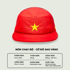 Nón Chạy Bộ Cờ Đỏ Sao Vàng Wolf Active W178, Nón Thể Thao Nam Nữ Nhẹ, Nhanh Khô, Thoáng Khí