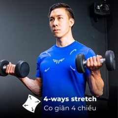 Áo Thun Gym Oversize Cho Nam Wolf Active Powerfit W168, Chất Vải 100% Cotton, Đa Dạng Màu Sắc