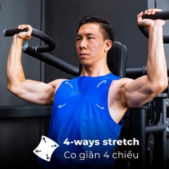 Áo Tanktop Tập Gym Wolf Active Powerflex W186, Chất Vải Cotton mềm mịn, Thấm Hút Mồ Hôi Tốt