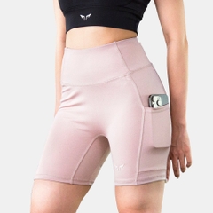 Quần Bó Cơ Chạy Bộ Nữ Wolf Active Compress Run 78, Quần Short Legging Cao Cấp, Co Giãn 4 Chiều