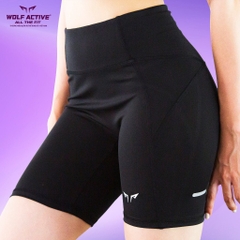 Quần Thể Thao Nữ Wolf Active Swift Run W80, Tập Gym, Chạy Bộ Cạp Cao Tôn Dáng Chất Vải Mềm Mịn