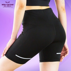 Quần Thể Thao Nữ Wolf Active Swift Run W80, Tập Gym, Chạy Bộ Cạp Cao Tôn Dáng Chất Vải Mềm Mịn