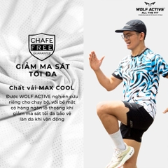 Áo Chạy Bộ Wolf Active Vượt Sóng 55, Chất Vải Maxcool Mềm Mịn, Thấm Hút Mồ Hôi, Co Giãn 4 Chiều