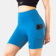 Quần Bó Cơ Chạy Bộ Nữ Wolf Active Compress Run 78, Quần Short Legging Cao Cấp, Co Giãn 4 Chiều
