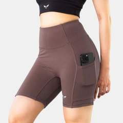 Quần Bó Cơ Chạy Bộ Nữ Wolf Active Compress Run 78, Quần Short Legging Cao Cấp, Co Giãn 4 Chiều