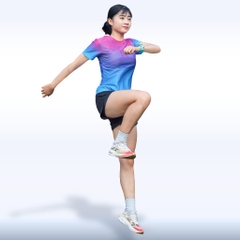 Áo Chạy Bộ Nữ Run Original 73, Áo Chạy Bộ Chất Vải Wolf Active, Nhanh Khô, Co Giãn 4 Chiều, Tôn Dáng