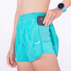 Quần Chạy Bộ Nữ 2 Lớp Wolf Active Fly Up 114, Quần Chạy Bộ Xẻ Cao, Chất Vải Cao Cấp, Nhẹ, Nhanh Khô