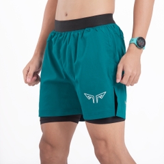 Quần 2 Lớp Thể Thao Wolf Active Essential V1 W110, Quần 2 Lớp Chạy Bộ, Tập Gym Chất Vải Cao Cấp