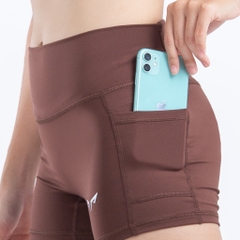 Quần Short Chạy Bộ Nữ, Tập Gym Có Túi Wolf Active Flex V1 180 , Chất Vải Mềm Mịn, Co Giãn 4 Chiều