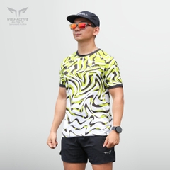 Áo Chạy Bộ Wolf Active Vượt Sóng 55, Chất Vải Maxcool Mềm Mịn, Thấm Hút Mồ Hôi, Co Giãn 4 Chiều