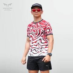 Áo Chạy Bộ Wolf Active Vượt Sóng 55, Chất Vải Maxcool Mềm Mịn, Thấm Hút Mồ Hôi, Co Giãn 4 Chiều