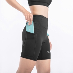 Quần Bó Cơ Chạy Bộ Nữ Wolf Active Compress Run 78, Quần Short Legging Cao Cấp, Co Giãn 4 Chiều