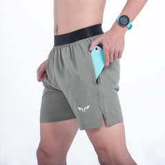 Quần Chạy Bộ Nam Wolf Active Speed Run W130, Quần Chạy Cao Cấp, Nhanh Khô, Thoáng Khí, Nhiều Túi