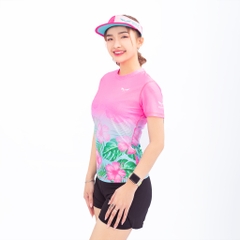 Áo Thun Nữ Chạy Bộ Wolf Active Tropical Energy W213, Chất Vải Nhẹ, Nhanh Khô, Thoáng Khí