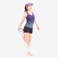 Áo Singlet Chạy Bộ Nữ Wolf Active Vui Vẻ 1 W107, Áo Ba Lỗ Chạy Bộ, Chất Vải Wolf Active Siêu Nhẹ