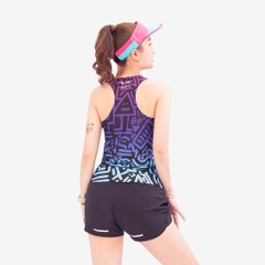 Áo Singlet Chạy Bộ Nữ Wolf Active Vui Vẻ 1 W107, Áo Ba Lỗ Chạy Bộ, Chất Vải Wolf Active Siêu Nhẹ