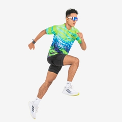 Áo Thun Chạy Bộ Nam Wolf Active The Leaf W260, Thiết Kế Đẳng Cấp, Vải Siêu Nhẹ, Thoáng Khí, Cực Mát