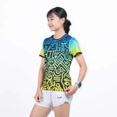 Áo Chạy Bộ Nữ Vui Vẻ 1 W11, Chất Vải Cao Cấp Wolf Active, Nhanh Khô, Co Giãn 4 Chiều, Tôn Dáng