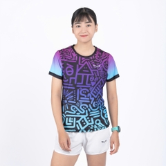 Áo Chạy Bộ Nữ Vui Vẻ 1 W11, Chất Vải Cao Cấp Wolf Active, Nhanh Khô, Co Giãn 4 Chiều, Tôn Dáng