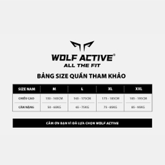 Quần Thể Thao Nam Wolf Active 02,  Chất Liệu Cao Cấp, Bền Bỉ, Thoải Mái Tập Luyện