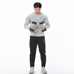 Áo Tay Dài Nam Wolf Active Powerfit V3, Form Raglan Tôn Dáng, Chất Vải Cao Cấp