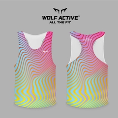 Áo Singlet Chạy Bộ Nam Wolf Active Vui Vẻ 2 W35, Chất Liệu Cao Cấp, Quick Dry, Nhanh Khô, Co Giãn 4 Chiều