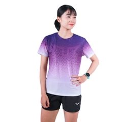 Áo Chạy Bộ Nữ Wolf Active Vân Nước 124, Vải Thun Cao Cấp, Nhẹ Nhanh Khô, Thấm Hút Mồ Hôi Tốt
