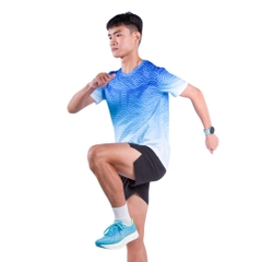 Áo Chạy Bộ Nam Wolf Active Vân Nước W125, Chất Vải Cao Cấp, Nhẹ Nhanh Khô, Thấm Hút Mồ Hôi Tốt