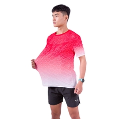 Áo Chạy Bộ Nam Wolf Active Vân Nước W125, Chất Vải Cao Cấp, Nhẹ Nhanh Khô, Thấm Hút Mồ Hôi Tốt