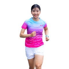 Áo Chạy Bộ Nữ Wolf Active Hồn Đá W101, Áo Chạy Bộ Cao Cấp, Vải Wolf Light Siêu Nhẹ, Co Giãn 4 chiều