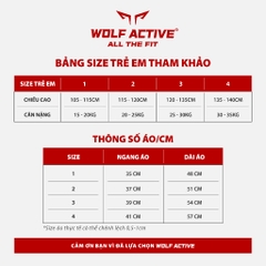 Áo Thể Thao Cho Bé Wolf Active Vườn Hoa Lá W59, Chất Vải Active Max Mềm Mịn, Thấm Hút Mồ Hôi Tốt