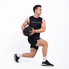 Áo Tanktop Gym Wolf Active Fitpro W145, Áo Tanktop Gym Nam, Chất Vải Nhẹ, Nhanh Khô, Thoáng Khí