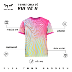 Áo Chạy Bộ Nam Wolf Active Vui Vẻ 2 23, Chất Vải Cao Cấp Nhẹ, Nhanh Khô, Co Giãn 4 Chiều