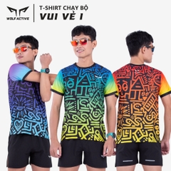 Áo Chạy Bộ Nam Wolf Active Vui Vẻ 1 W34, Chất Vải Wolf Active Cao Cấp Siêu Nhẹ, Nhanh Khô