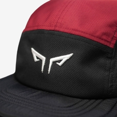 Nón Chạy Bộ Unisex Wolf Active Original 172E, Phối Màu (Đen, Đỏ Đô)