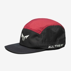 Nón Chạy Bộ Unisex Wolf Active Original 172E, Phối Màu (Đen, Đỏ Đô)