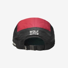 Nón Chạy Bộ Unisex Wolf Active Original 172E, Phối Màu (Đen, Đỏ Đô)