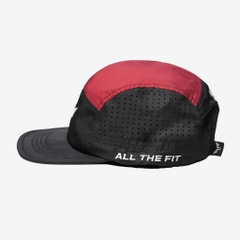 Nón Chạy Bộ Unisex Wolf Active Original 172E, Phối Màu (Đen, Đỏ Đô)