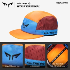 Nón Chạy Bộ Unisex Wolf Active Original 172D, Nón Thể Thao Phối Màu Nổi Bật, Nhẹ, Nhanh Khô