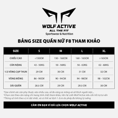 Quần Short Chạy Bộ Nữ, Tập Gym Có Túi Wolf Active Flex V1 180 , Chất Vải Mềm Mịn, Co Giãn 4 Chiều