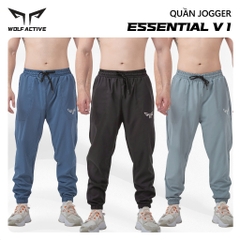 Quần Jogger Thể Thao Nam Wolf Active Essential W170, Chất Vải Siêu Nhẹ, Thoáng Khí, Mát Mẻ, Nhanh Khô
