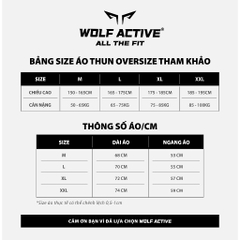 Áo Oversize Thể Thao Wolf Active Titan Strength W202, Nhẹ, Thoáng Khí, Mát Mẻ