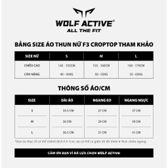 Áo Croptop Nữ Wolf Active Flexfit W216, Áo Tập Mềm Mịn, Tôn Dáng, Thấm Hút Mồ Hôi, Co Giãn Thoải Mái