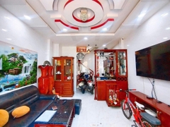 Nhà đường Nguyễn Văn Yến số cũ Phan Anh Ôtô đậu trước cửa nhà.