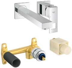 Vòi lavabo âm tường Grohe Eurocube | 23447000+23200000