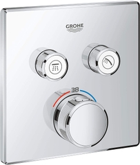 Bộ mặt điều khiển Sen Âm tường Grohe Grohtherm SmartControl | 29124000