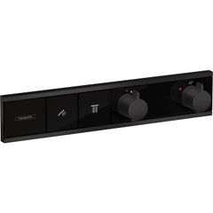 Mặt bộ trộn nhiệt Hansgrohe RainSelect 2 chế độ màu đen | 15380670