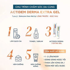 Gel Actidem Derma Extra Gel 18g - Giảm Mụn, Làm Mờ Thâm Đỏ & Thâm Đen