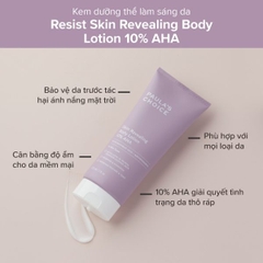 KEM BODY AHA 10% PAULA CHOICE SKIN REVEALING BODY LOTION